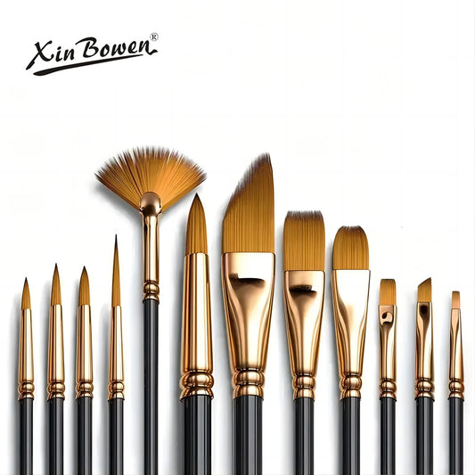 12 PCS Bristle Brush Set